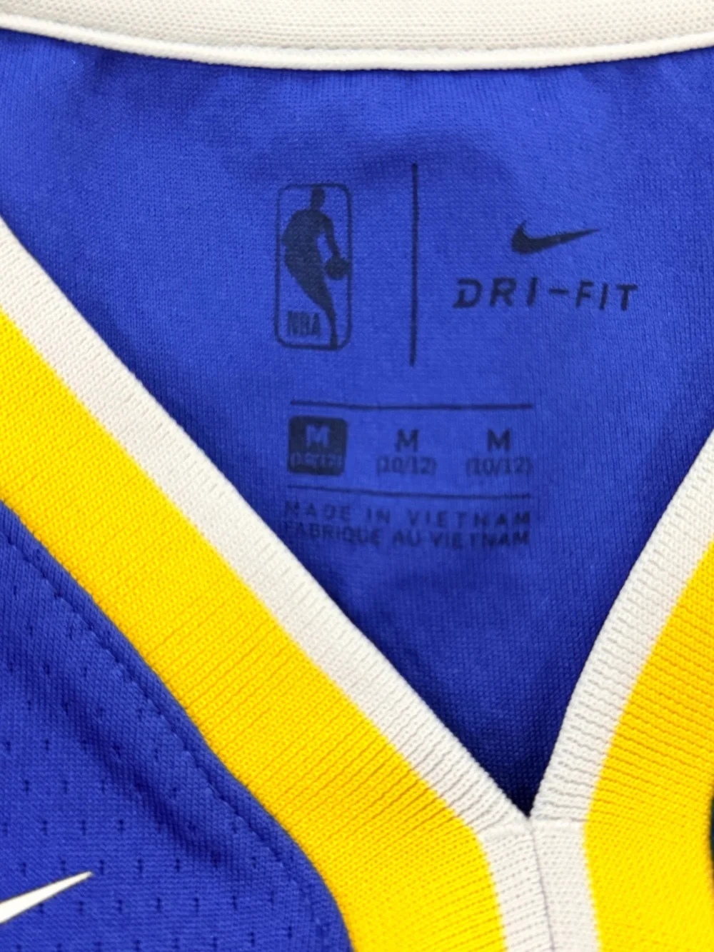 Nike Golden State Warriors Blue and Yellow Kids Jersey